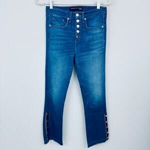 Veronica Beard Womens Carolyn 10" Baby Boot Denim Jeans Size 26 Stretch Jagger